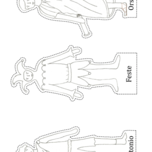Twelfth Night Puppets Coloring Sheets