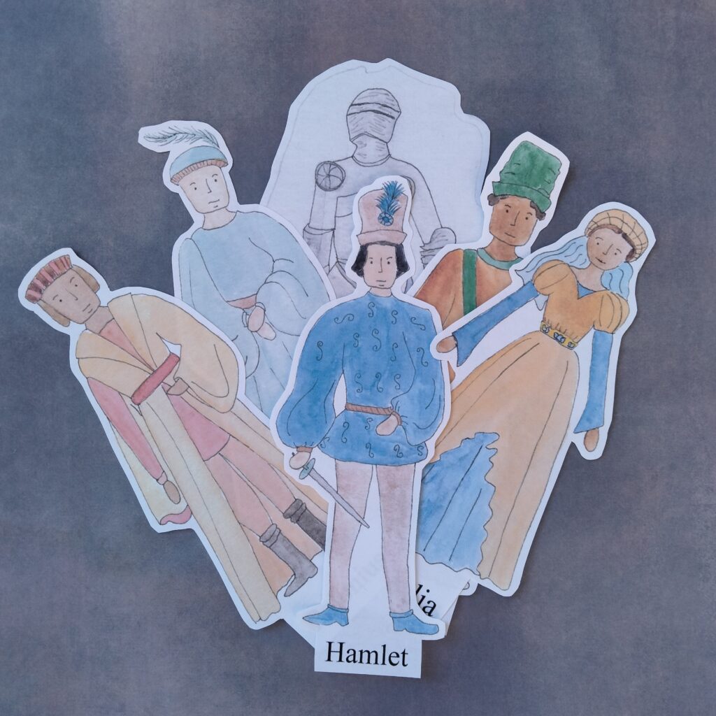 Hamlet Puppets Painted Set - Bluebirds and Blackberries Studio